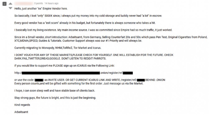 current darknet market list