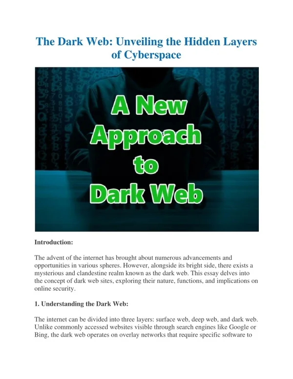 websites on the dark web