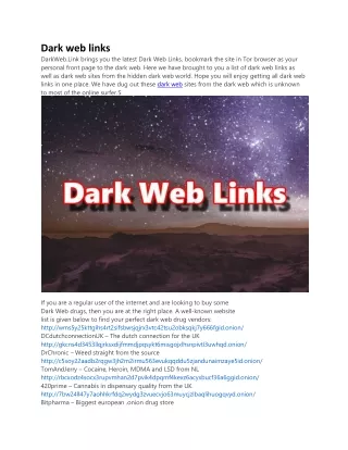 dark web sites links